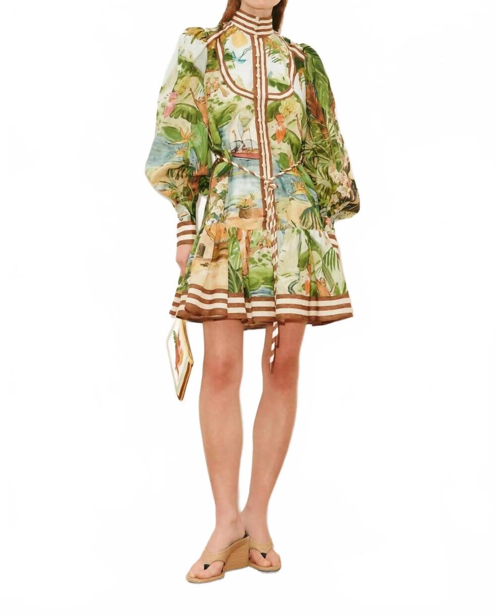NEW ALEMAIS toucan tango mini dress in multi